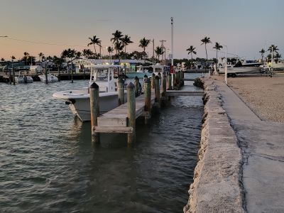 pic of marina on Fiesta Key